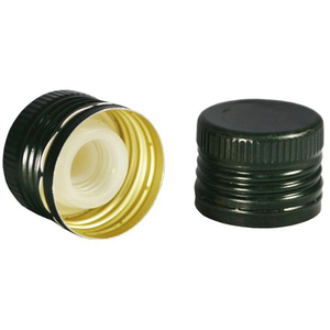 Tappo in alluminio con Versatizer per bottiglia d'olio Mm. 31,5x24 Verde - Product Image 1