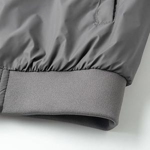 Nouvelle veste coupe-vent en toile pour homme, bouton en corne, veste bomber classique, col montant, logo sur le devant, streetwear - Product Image 6