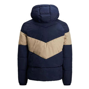 Veste bomber matelassée d'hiver épaisse pour homme de haute qualité avec logo personnalisé OEM, capuche respirante coupe-vent - Product Image 6