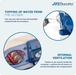 Borotto High Quality New Model <b>Egg</b> Incubators Hatcher Made in Italy Real 24 Automatic Professional Incubator for 24 <b>Eggs</b> - Product Image 5