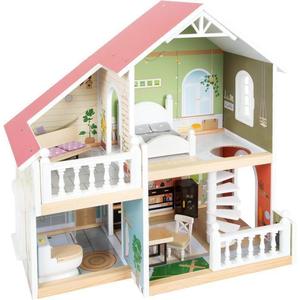 Casa de Muñecas Pequeña con Atractiva Terraza en el Techo para Juego Infantil - Product Image 1
