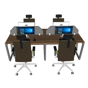 HBTC050 Mesa de Estilo Contemporáneo Minimalista para Cuatro Personas, 240x120cm, Melamina, Contrachapado, Patas Ensambladas, para Dormitorio - Product Image 3