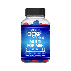 Proveedor mayorista genuino Venta hecha EE. UU. Etiqueta privada Multivitamínico Gummy Candy Suplemento dietético para hombres adultos 60 Gummies - Product Image 1