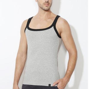 Débardeur de sport pour homme 2023, surdimensionné, décontracté, tricoté, 100% coton, respirant, écologique, séchage rapide, dos nageur, pour la gym et le fitness - Product Image 1