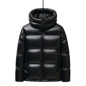 Vestes matelassées à capuche zippées pour hommes, légères, coupe-vent, imperméables, avec rembourrage en fibre de polyester et coutures matelassées, personnalisables - Product Image 1