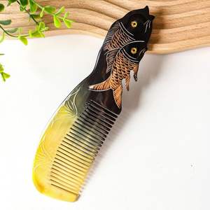 CETTE QUALITÉ PRODUITS POPULAIRES PEIGNES À CHEVEUX EN CORNE DE BUFFALO Peignes à poignée en Inde au meilleur prix par Natural Creations Inc - Product Image 4