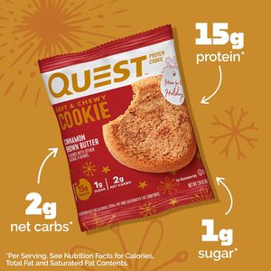Quest Nutrition Cinnamon Brown Butter <b>Protein</b> Cookie (12 count) - Product Image 3