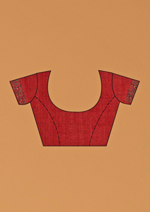 Sari en soie Vichitra pour femmes Trendmalls, broderie lourde, pièce de chemisier non cousue, coupe régulière, style de fête, mariage, fabriqué en Inde - Product Image 6