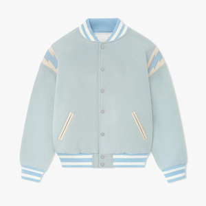 แจ็กเก็ตเบสบอลสไตล์วินเทจของผู้ชายขนาดใหญ่พิเศษงานตามสั่งหนังปักลายมหาวิทยาลัยสำหรับฤดูหนาว - Product Image 1