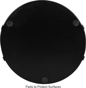 Luxury Round <b>Black</b> Aluminium Tray For Wedding Hotel Restaurant Living Room in Best Price From India - Product Image 3