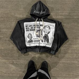 Heavyweight Printed <b>Acid</b> <b>Wash</b> Tracksuit Set Distressed Embroidery 100% Cotton Sweatshirt Sunfaded Hooded Sweatpants for Winter - Product Image 3