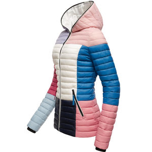 2025 nueva llegada chaqueta acolchada de Invierno para mujer transpirable con cuello levantado tejido al por mayor - Product Image 3