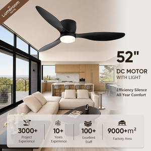 52 Inch Smart Low Profile <b>Ceiling</b> Fan with <b>Light</b>, WIFI APP <b>Control</b> Modern <b>Ceiling</b> Fan for Bedroom Living Room - Product Image 1