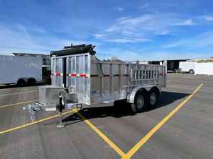 Remorque à benne basculante haute qualité d'origine d'usine 7X14 Remorque à benne basculante 6x12 pour tracteur agricole Excellentes remorques agricoles à vendre - Product Image 6