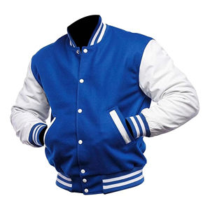 Chaqueta Universitaria de Lana Delgada para Hombre, Abrigo de Invierno Cálido, Talla Grande, Forro de Seda, Cuello Alto, Resistente al Viento, Logotipo Frontal - Product Image 4