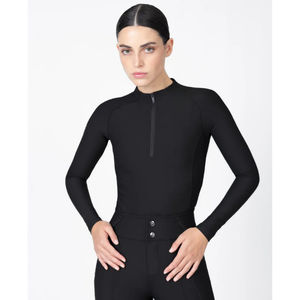 Haut d'équitation pour femmes, tissu extensible respirant et flexible, évacuation de l'humidité, confortable, chemise d'équitation - Product Image 4
