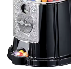 Kwang Hsieh 15" Antique Aluminum Alloy <b>Glass</b> <b>Globe</b> Gumball Dispenser Coin Operated Candy Machine Integrated Coin Bank English - Product Image 4