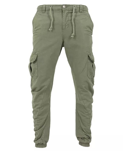 Pantalones Cargo Jogger para Hombre, 100% Algodón, Ligeros, con Logotipo Personalizado al por Mayor, Color Sólido, Cintura Elástica, Ecológicos - Product Image 6