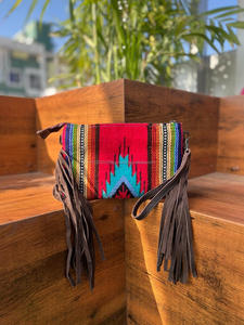 Nouveau Western élégant sellé couverture en cuir usiné sacs à bandoulière en cuir aztèque de haute qualité sacs à bandoulière Vintage Multi couleur sacs - Product Image 5