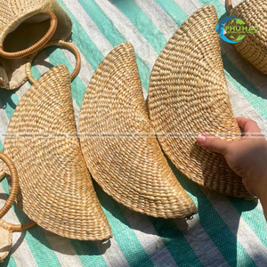 Natural BAMBOO <b>HANDBAG</b> with Cotton <b>Liner</b> Summer Ladies Bag for Women Vietnam Fashion Meets Sustainability - Product Image 6