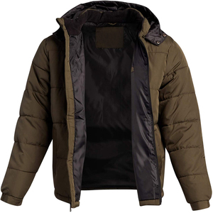 Veste d'hiver pour hommes Manteau à capuche à bulles tendance de haute qualité pour l'hiver Doudounes personnalisées grande taille Coupe-vent chauffant - Product Image 3