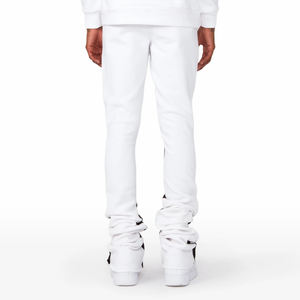 Los mejores fabricantes de ropa de Pakistán, pantalones acampanados personalizados, chándal de jogging de algodón con estampado desteñido al sol lavado con ácido Vintage para hombres - Product Image 6