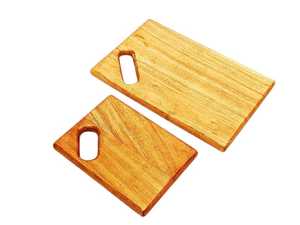 Juego de tabla de cortar de madera de dos piezas de calidad superior 100% Apto para lavavajillas para uso en utensilios de cocina - Product Image 6