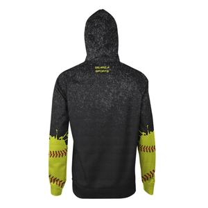2026 sweat à capuche de sport sublimé personnalisé pour hommes pull de haute qualité Baseball Softball à capuche avec logo imprimé OEM - Product Image 4