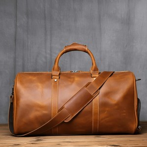 Bolsas de viaje de lona grandes impermeables OEM ODM logotipo personalizado bolsas de lona de cuero para hombres - Product Image 1