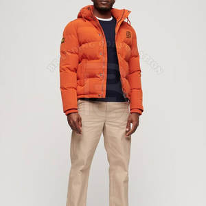 Light Puffer <b>Jacket</b> Coat <b>Men's</b> Hooded Long Sleeves <b>Zip</b> up Lightweight 2024 Top Design Packable Puffer <b>Jacket</b> - Product Image 3