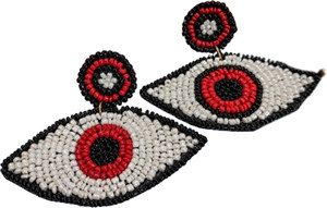 Ete Shaped Seed Bead Hand Embroidery Classic Custom Size <b>Earrings</b> Fashion Drop Jewellery Multicolor Unisex Party - Product Image 2