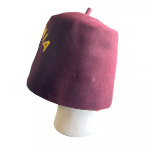 Chapeau Fez en feutre bordeaux avec étui, chapeau maçonnique, haute qualité, personnalisé, meilleure vente, vente chaude - Product Image 5