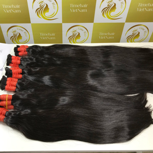 Naturel droit noir couleur foncée en vrac 8-40 ''Meilleure qualité Vierge Extensions de Cheveux Humains Non Transformés Vietnamien en gros - Product Image 3