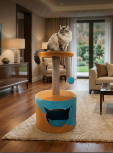 ที่เกาในปราสาทแมวอเมตาสดใสสำหรับแมวทุกขนาด - Product Image 5