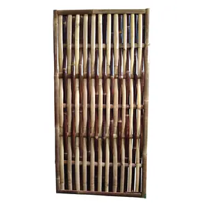 Hot Sale Home Garden Fencing Black and Natural Woven Bamboo Fence Panels Eco Friendly Outdoor Indoor Home DecorativeFencing