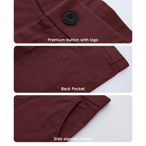 Pantalones Chinos para Hombre, Transpirables, Fáciles de Usar, Bolsillo Regular, Estilo Casual, Cierre de Botones, Cintura de Calidad, 100% Algodón - Product Image 4