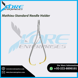 Pince de clinicien manuelle porte-aiguille Mathieu-Standard en acier inoxydable de qualité supérieure Offre Spéciale par Lore - Product Image 6