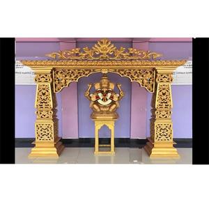 Porte d'accueil de mariage moderne et professionnelle et statue de Ganesha avec design d'entrée en fibre de verre - Product Image 1