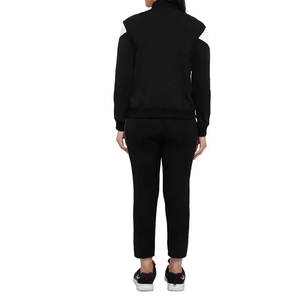 Ensemble de survêtement pour femmes de haute qualité avec logo personnalisé survêtement à jambes larges ensemble de jogging pour dames 2026 - Product Image 4