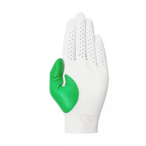202 = 5 Guantes de golf con impresión por sublimación de logotipo personalizado Mano izquierda Guantes de golf de cuero Cabretta completo - Product Image 3