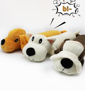 Venta al por mayor personalizado OEM peluche suave perro de juguete a granel mascota perro chirriante juguetes de peluche paquete lindo cachorro perro juguetes de peluche paquete - Product Image 5