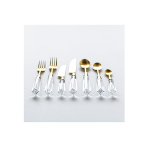 Design Cutley Vaisselle Couverts Set Royal Handmade Poignée en Résine Blanche pour Hôtels Desserts - Product Image 5