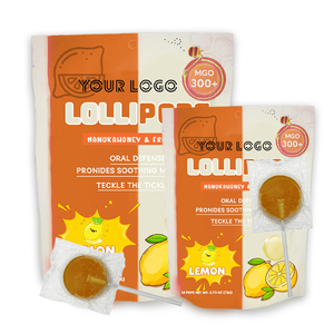 Vente en gros <span class=keywords><strong>de</strong></span> sucettes au miel <span class=keywords><strong>de</strong></span> Manuka pour la santé, saveur <span class=keywords><strong>de</strong></span> fruits sucrés à la <span class=keywords><strong>propolis</strong></span>, apaise la gorge, soutient la santé intestinale, 24 sucettes - Product Image 2