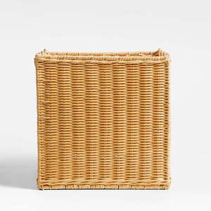 SALE! TienPhong Wholesale Keepsake Wavy <b>Rattan</b> Wicker Kids <b>Storage</b> Bin for Clothing Blanket Toys - Product Image 2