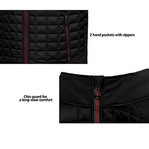 Venta al por mayor OEM/ODM chaleco acolchado sin mangas Chaleco de burbujas personalizado invierno utilidad Chaleco de gran tamaño para los hombres - Product Image 4