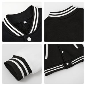 Chaqueta Letterman de Invierno con Capucha, 100% Lana, de Alta Calidad, para Unisex, con Logotipo Frontal y Diseño Único, al por Mayor - Product Image 3