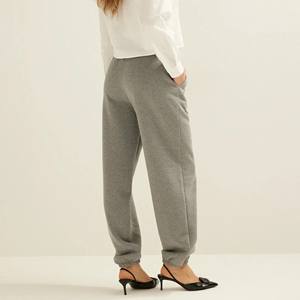 2024 femmes décontracté coton pantalons de survêtement respirant sport pantalon avec Logo personnalisé taille élastique automne hiver Collection - Product Image 2