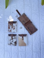 Portefeuille pour homme en cuir de vachette, nouveau portefeuille design, cuir véritable, couleur marron, porte-cartes de crédit, cadeau pour lui