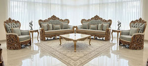 Juego de Sofás de Sala de Estar de Estilo Villa Tradicional Moderna de Primera Calidad, Muebles de Salón Europeos Tallados Personalizados, Mejores Precios de Venta - Product Image 5