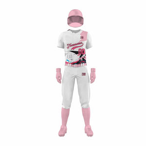 Ensemble d'uniformes de baseball personnalisés pour hommes-Meilleure vente respirante évacuant l'humidité antibactérienne 100% polyester - Product Image 5